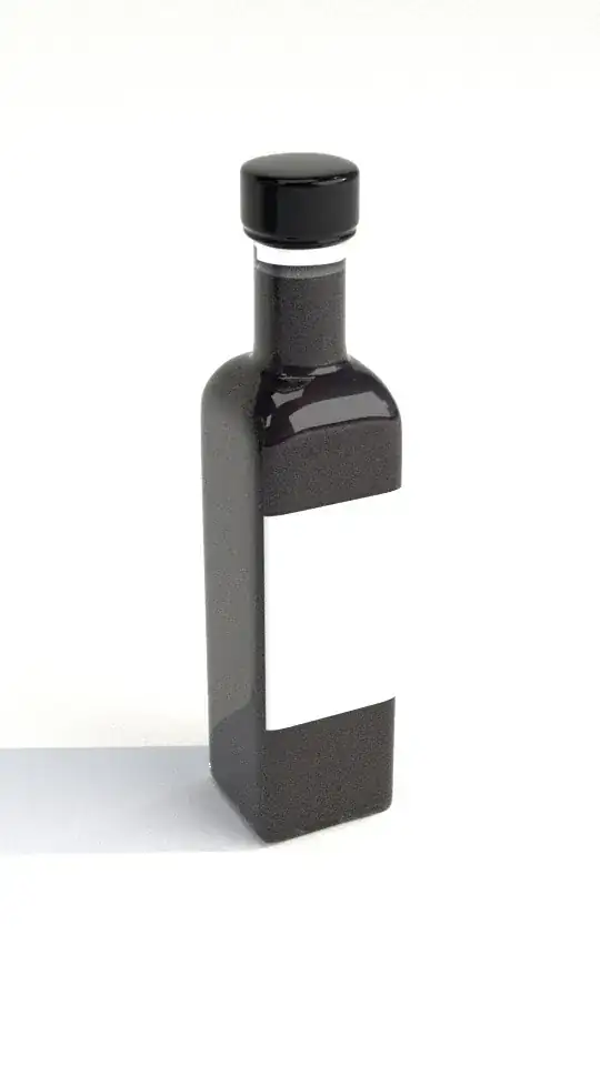 Heavy noise on glass bottle