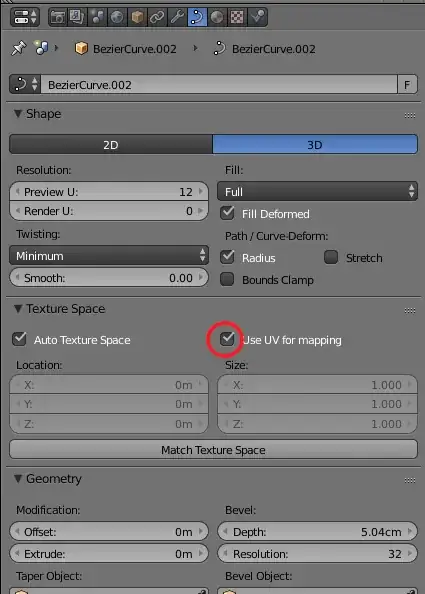 Use UV for Mapping option