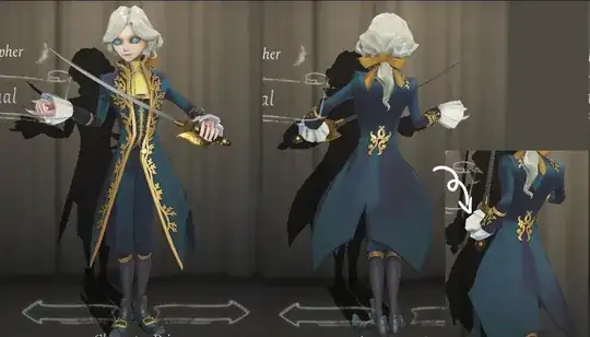 This is how the model looks in game