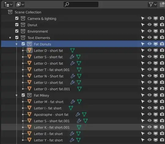 Screenshot of Blender Outliner
