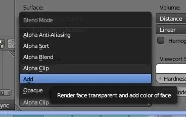 image blend mode set to add