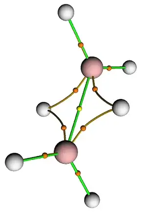 B2H6 QTAIM LCP paths