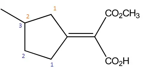 3-methoxy-2-(3-methylcyclopentylidene)-3-oxopropanoic acid