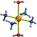 Tetraammindiaquacopper(II)