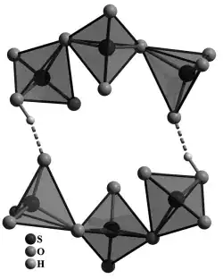 Anions linked to dimers in the crystal structure of Na[HS3O10]