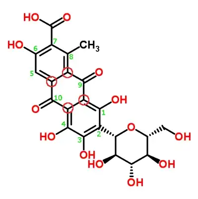 Carminic Acid Carbons Left Out