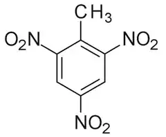 TNT from https://en.wikipedia.org/wiki/File:Trinitrotoluene.svg