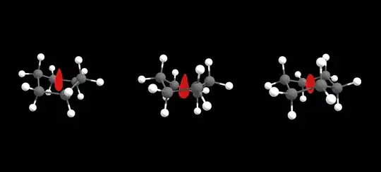 NCI analysis of the boat, twist-boat, and chair conformer of cycloxexane