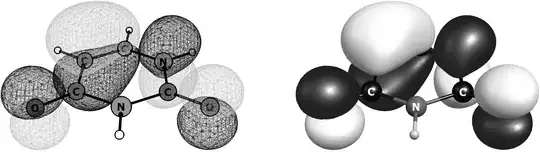 ChemCraft monochrome samples wireframe and surface