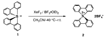 bis(2,2′-biphenylylene)sulfurane bis(tetrafluoroborate) synthesis