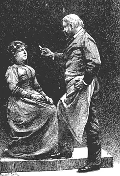 James Braid inducing a trance with the eye fixation method