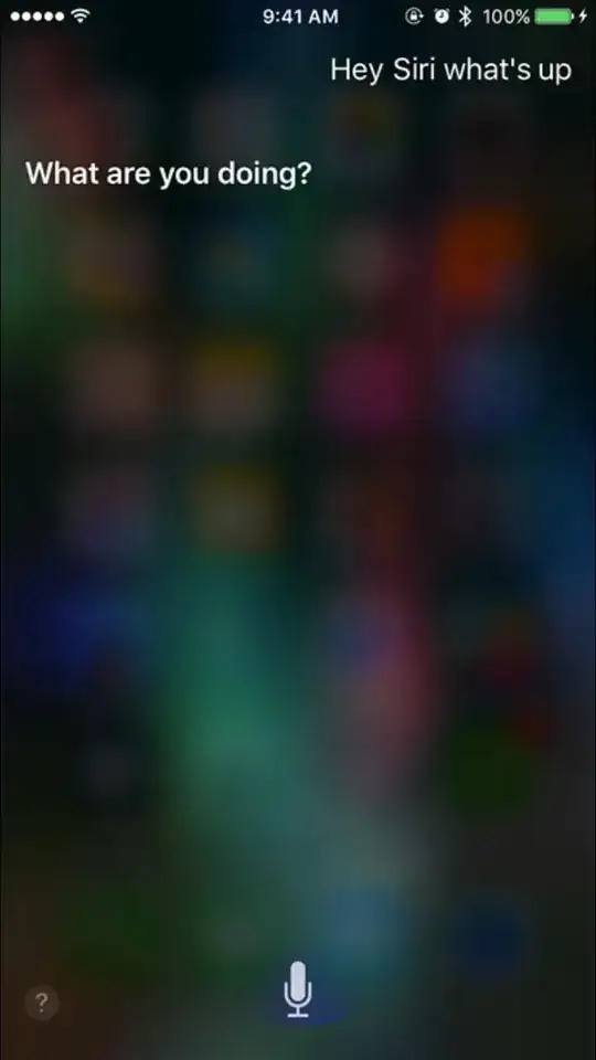 Siri's color nebula