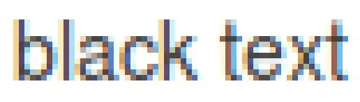 Black text zoomed in