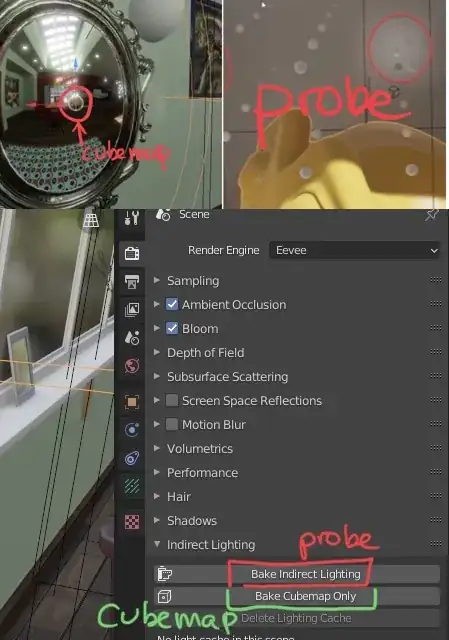 probe vs cubemap in blender