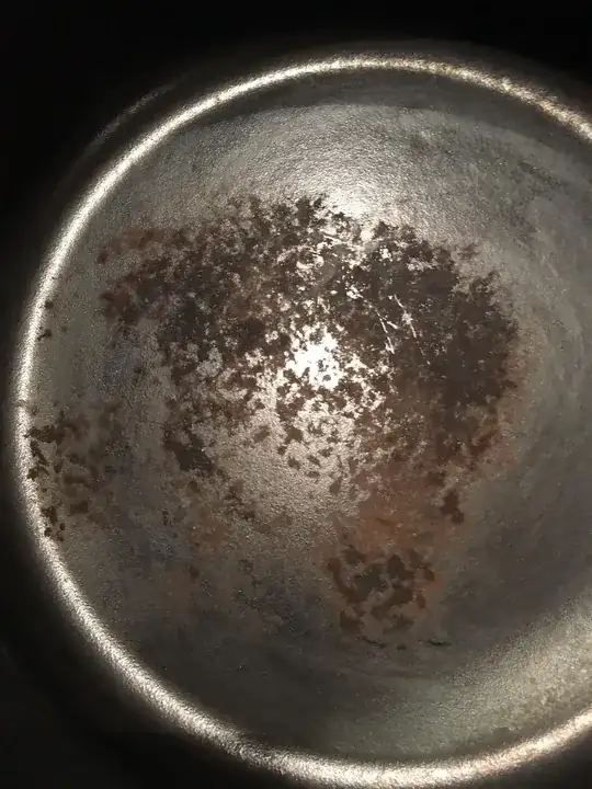 my cast iron pot I burned soup dry in