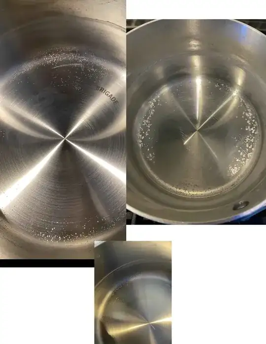 added pictures of brand new - 1 boil of water only brigade pan and multi-boil all clad pan
