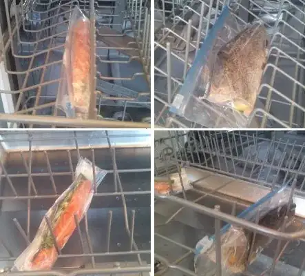 Entering the dishwasher