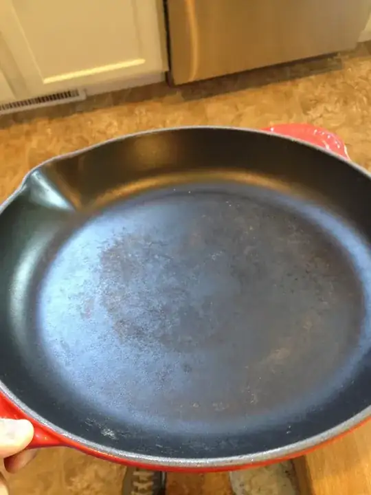 Le Creuset cast iron skillet