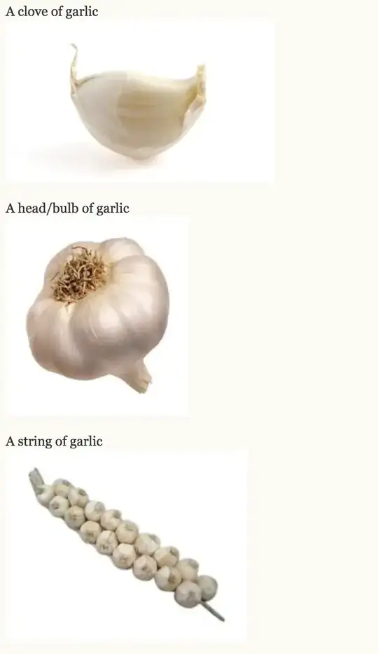 What is a garlic head and garlic clove ?