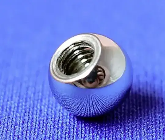 drilled threaded ball