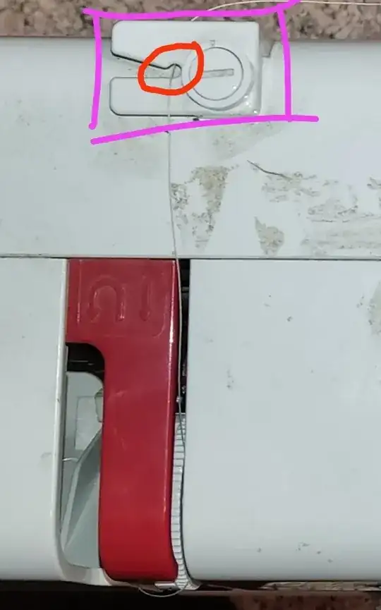 image of duck-eye, red circle; duck, purple square.