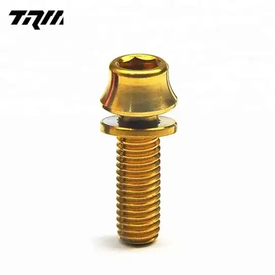 Bolts & Fasteners 6pcs Titanium Ti Rainbow M5x20 Bolts Allen Hex Tapered Head Screw