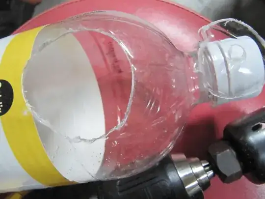 distorted hole, torn piece