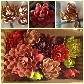 Decorations made from pistachio shells