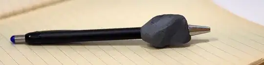 DIY kneadable eraser pen grip