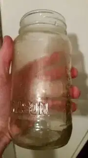 Near labelless bottle