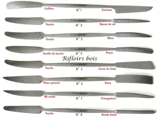 LIOGIER Hand-stitched Riffler Rasps