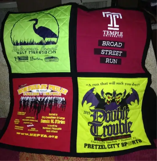 potholder quilt begins