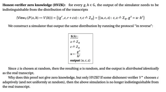How the simulator generates the output backwards