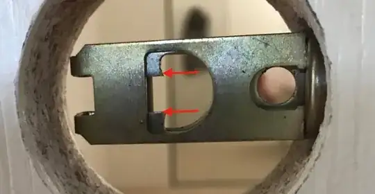 Lock component with where to push