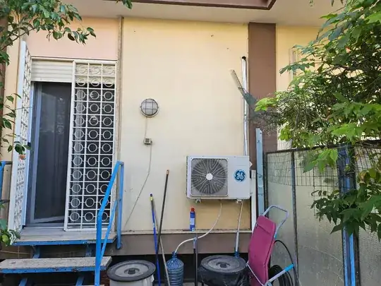 party wall as seen from outside