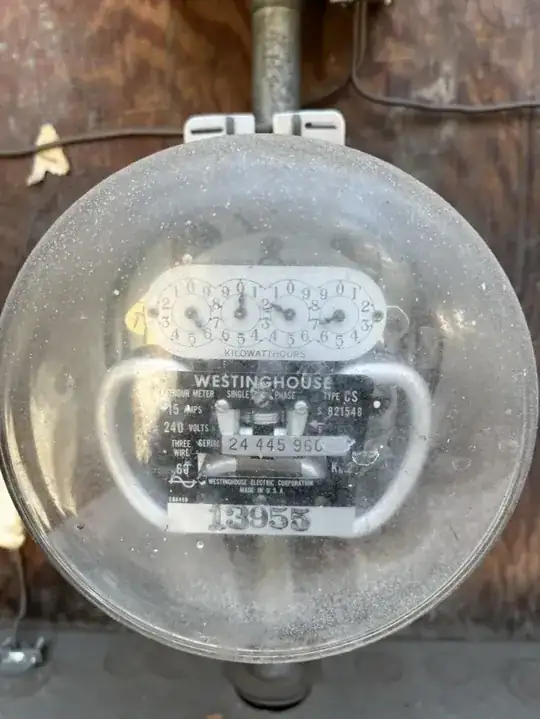 Westinghouse electrical meter