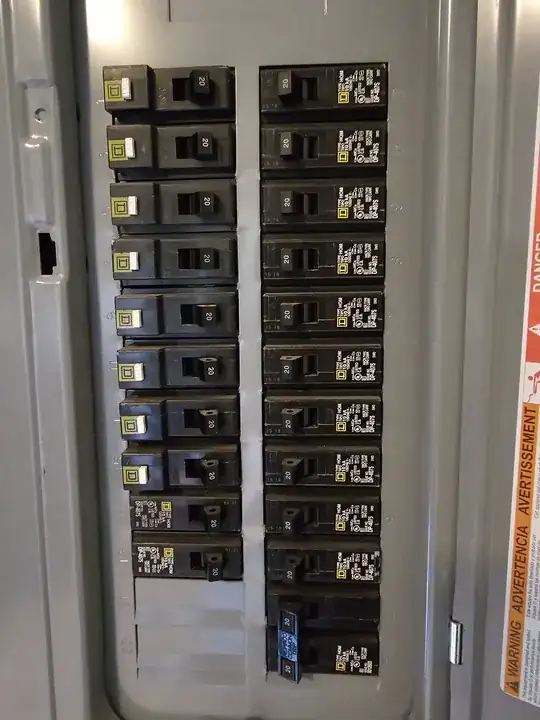 Sub Panel in house for lights and receptacls