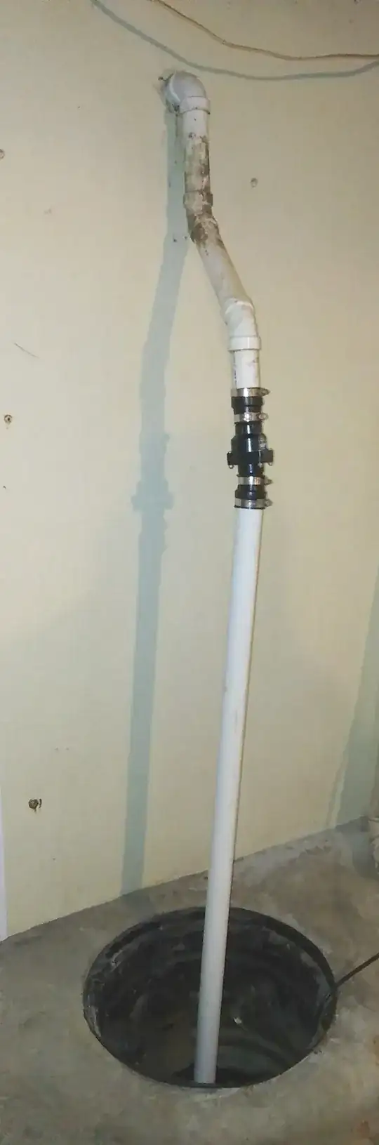 SUMP PUMP DISCHARGE PIPE