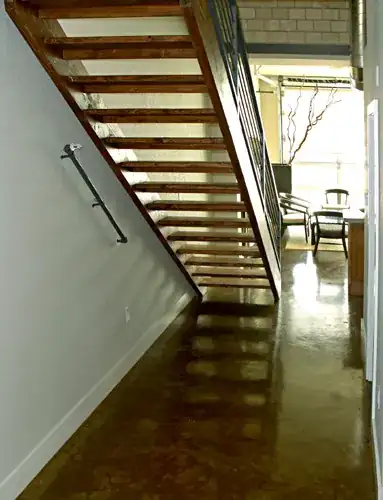 image of a staircase with no risers