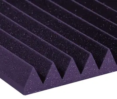 sound dampening foam closeup