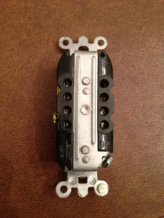 Back of original outlet