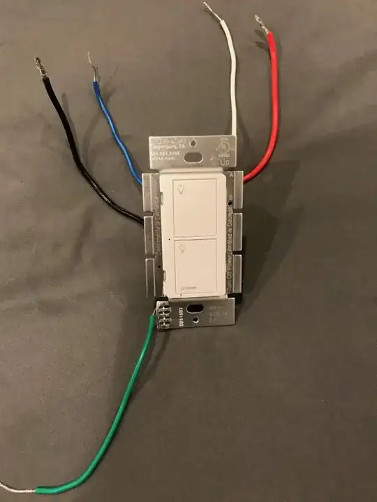 Smart toggle switch front