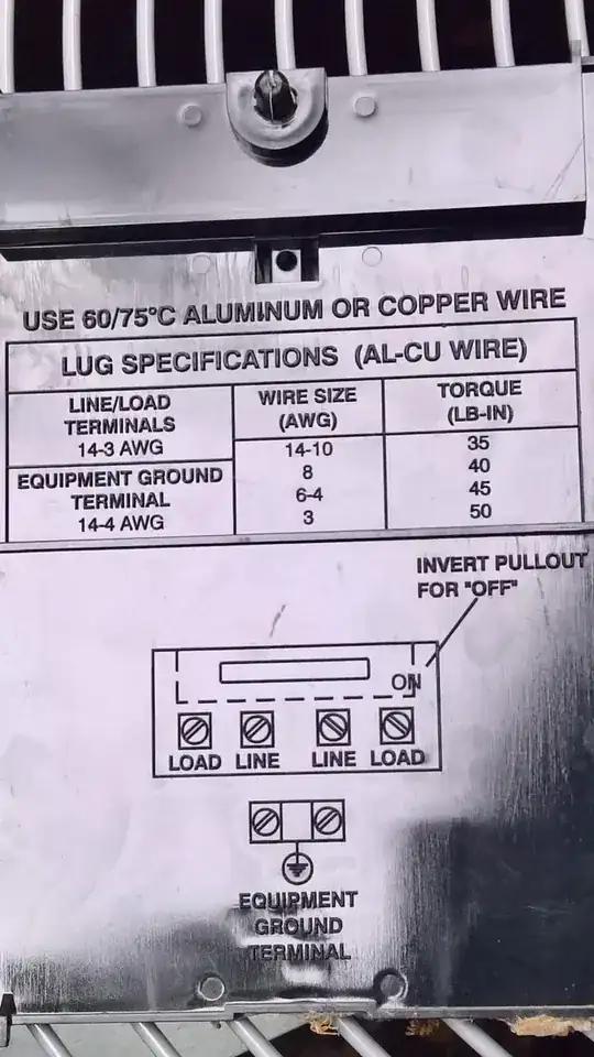 Disconnect Instructions