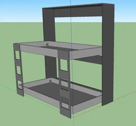 Open Position of Murphy Bunk Bed