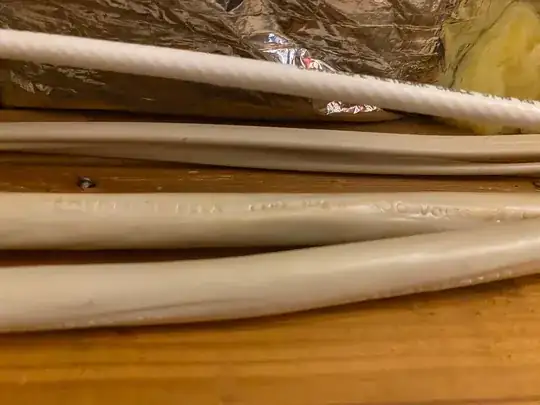 Two wires coming from panel and going to kitchen. Can't find the gauge.