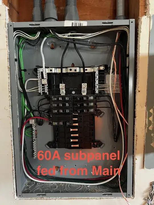 60A sub panel