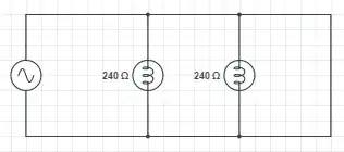 same circuit with one bulb removed and the space it filled closed, so one branch is just wire