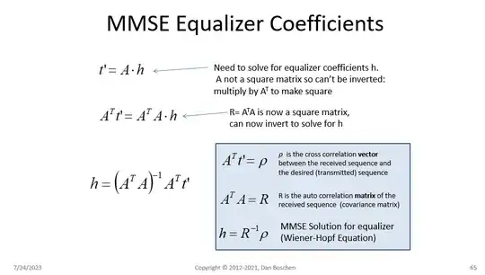 dev of MMSE Equalizer slide 4