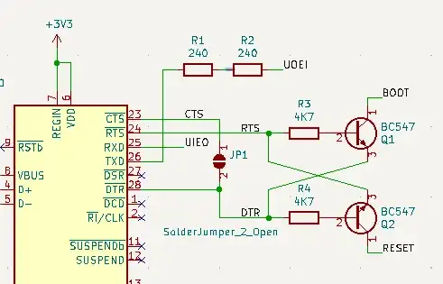 Programmer on custom ESP32-based board