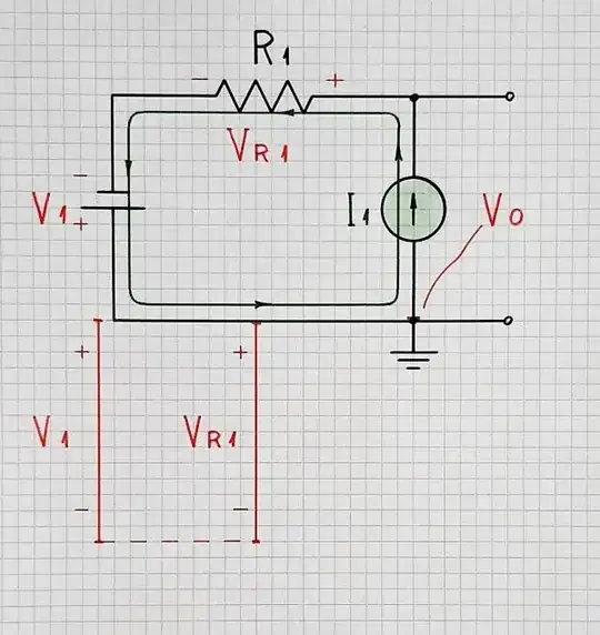 Negative voltage, positive current